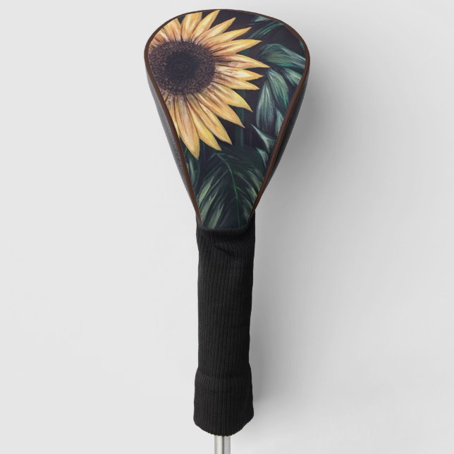 Sunflower Life Golf Head Cover (Front)