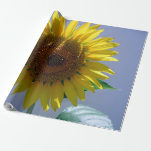 Sunflower Linen Wrapping Paper