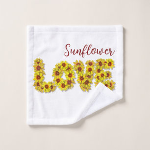 Sunflower Love Bath Towels
