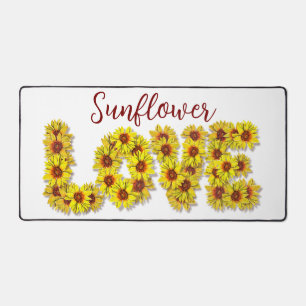 Sunflower Love Desk Mat