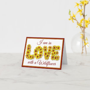 Sunflower Love Folded Greeting Card