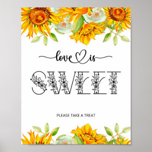 Sunflower Love is sweet poster