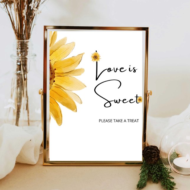 Sunflower Love is sweet take a treat Poster (Creator Uploaded)