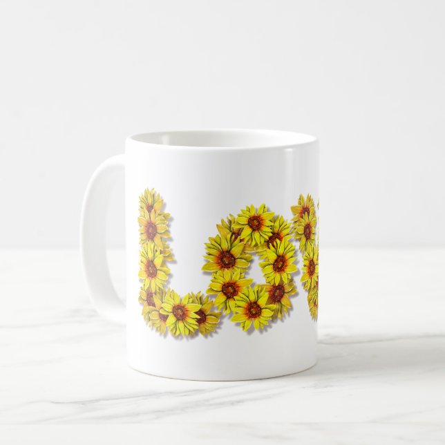 Sunflower Love Mug (Front Left)