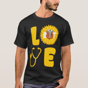 Sunflower Love Nurse Proud Reratoryherapist boy T-Shirt