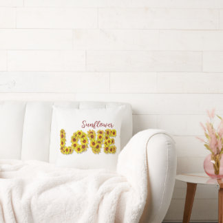 Sunflower Love Throw Pillow