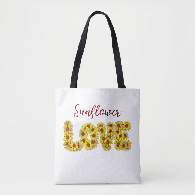 Sunflower Love Tote Bag (Front)