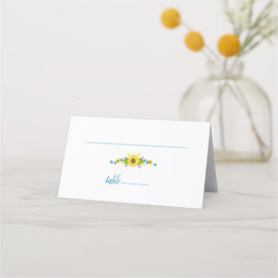 Sunflower Loveliness Wedding Place Card