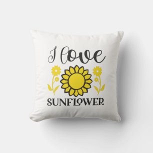 Sunflower Lover I Love Sunflower Cushion