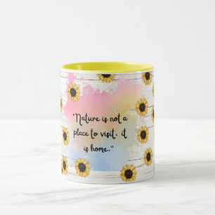Sunflower Lovers, nature it is home Mug