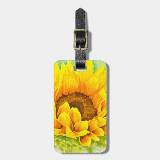 Sunflower Luggage Tag (Front Vertical)