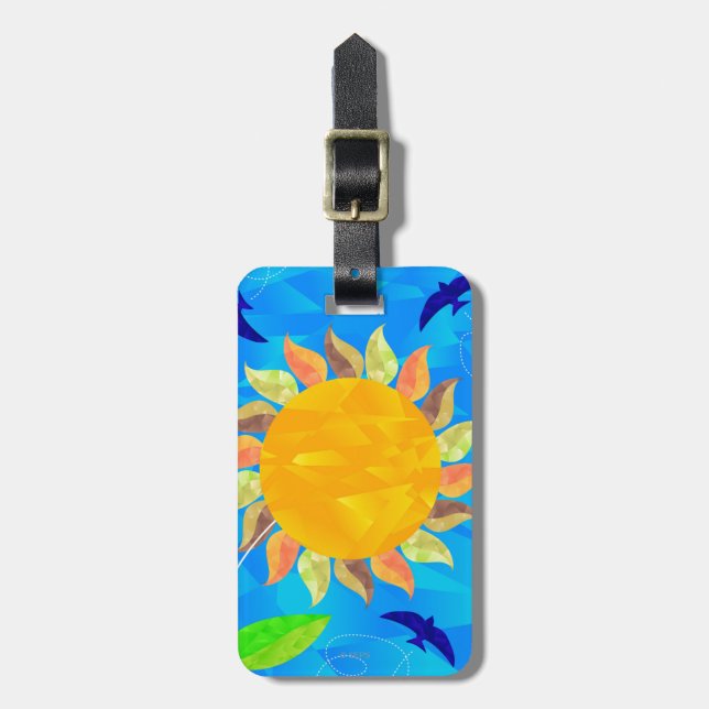 Sunflower Luggage Tag (Front Vertical)