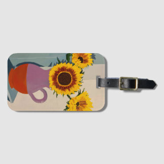Sunflower Luggage Tag
