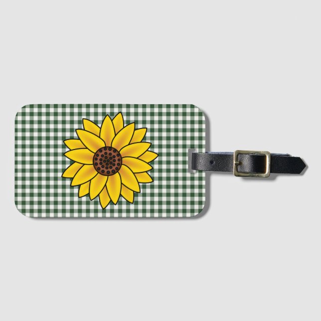 Sunflower Luggage Tag (Front Horizontal)