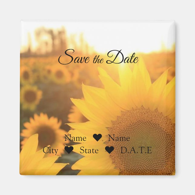 Sunflower Magnet (Front)