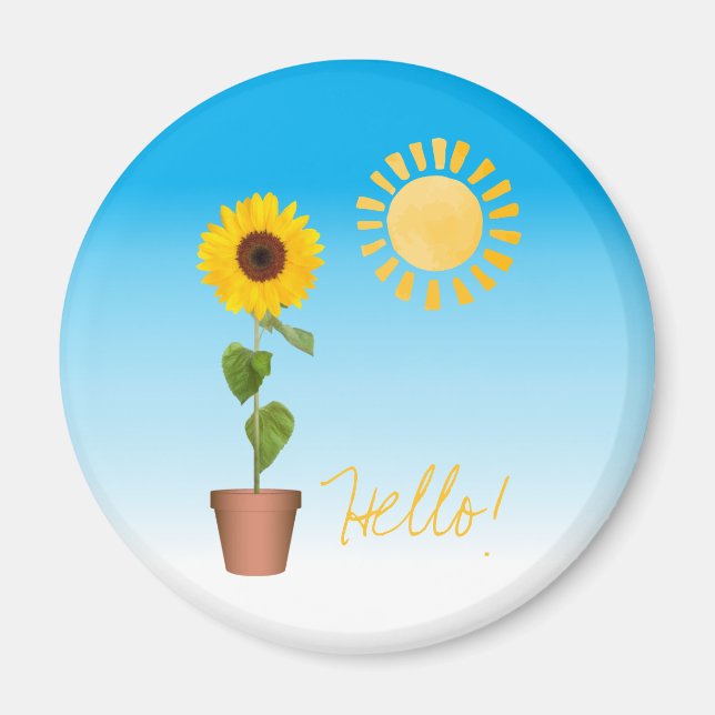 Sunflower Magnet (Front)