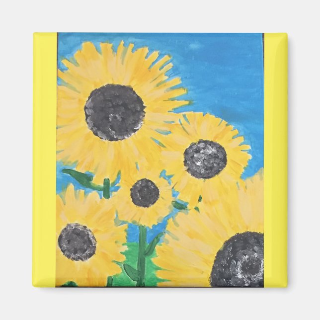 Sunflower Magnet (Front)