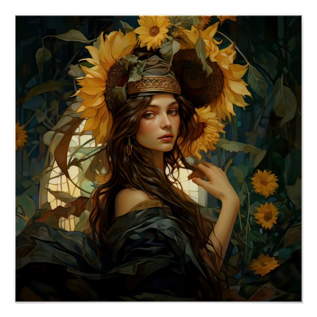 Sunflower Maiden Deluxe Poster (Front)