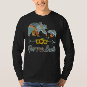 Sunflower Matching Family Outfits Gramma Bear Moth T-Shirt