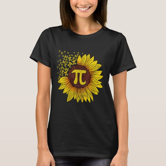 Sunflower Math Nerd Teacher Shirt  (Front)