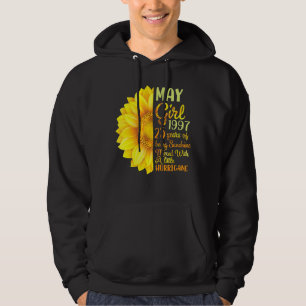 Sunflower May Girl 1997 25 Years Of Being Sunshine Hoodie