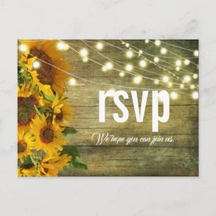 Sunflower Meadow   Rustic Floral Design Postcard