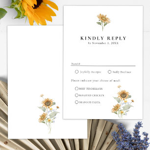 Sunflower Meals RSVP Card