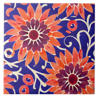 Sunflower Mediterranean Ceramic Tile