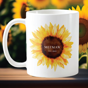 Sunflower MeeMaw Coffee Mug