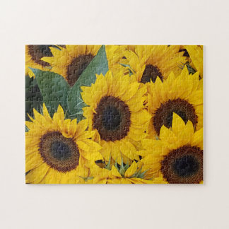 Sunflower Melody Puzzle, 11" x 14", 252 pieces Jigsaw Puzzle