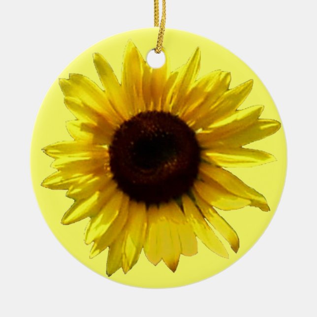 Sunflower Memorial Ornament (Front)