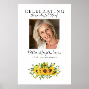 Sunflower Memorial Welcome Poster