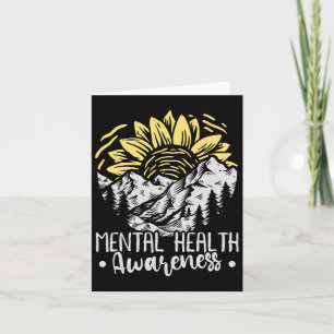 Sunflower Mental Health Awareness Month  Card