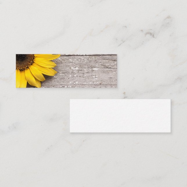Sunflower Mini Business Card (Front/Back)