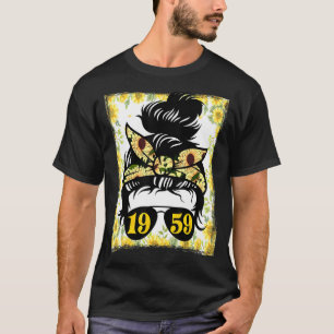 Sunflower Mom Born In 1959 Birthday Gardening Woma T-Shirt