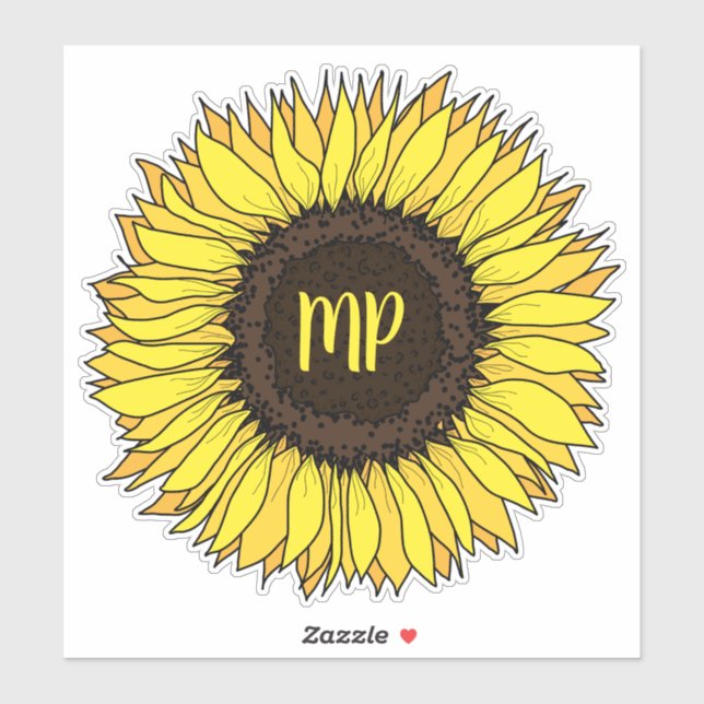 Sunflower monogram (Sheet)