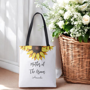 Sunflower Mother of The Groom Wedding  Tote Bag