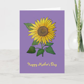 Sunflower Mother's Day Card