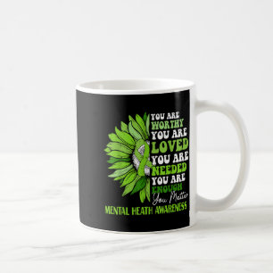 Sunflower Motivational Mental Health Awareness Coffee Mug