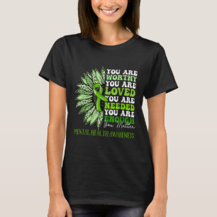 Sunflower Motivational Mental Health Awareness T-Shirt