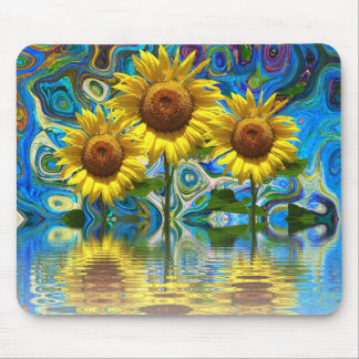 Sunflower mouse pad