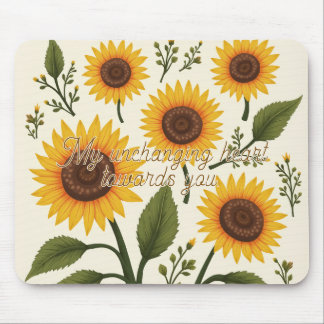 sunflower mouse pad