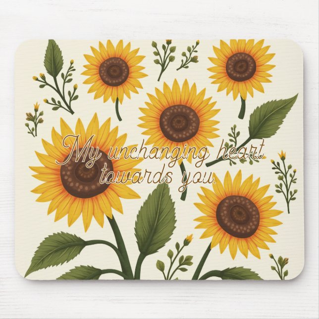 sunflower mouse pad (Front)