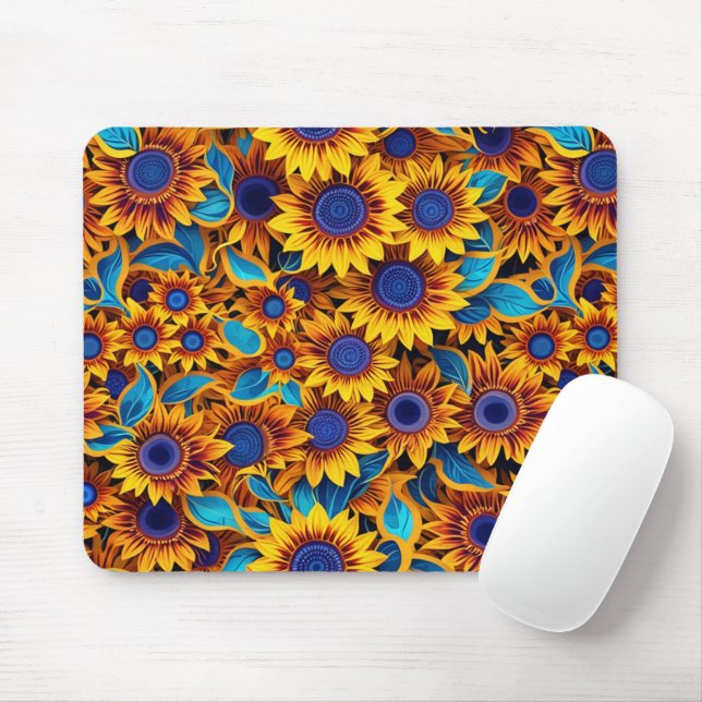 Sunflower Mousepad (With Mouse)