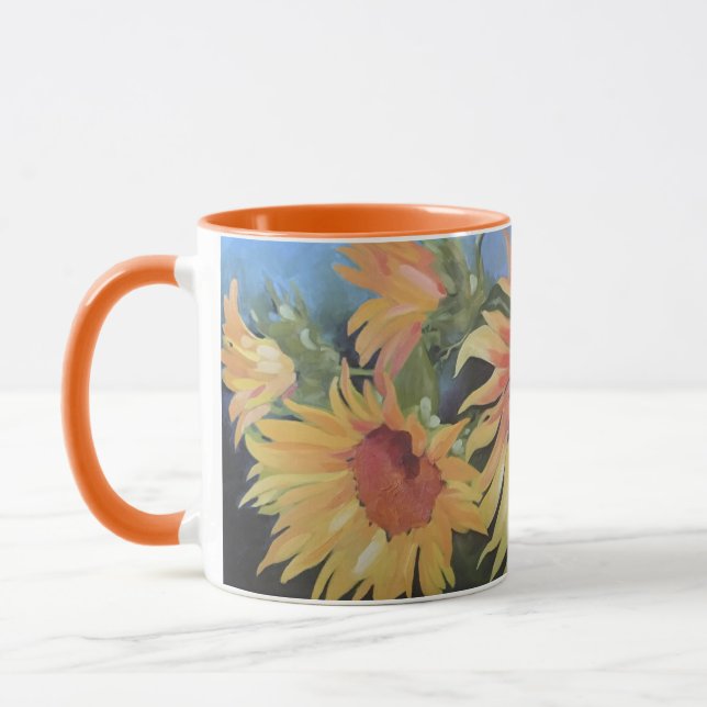 Sunflower mug (Left)