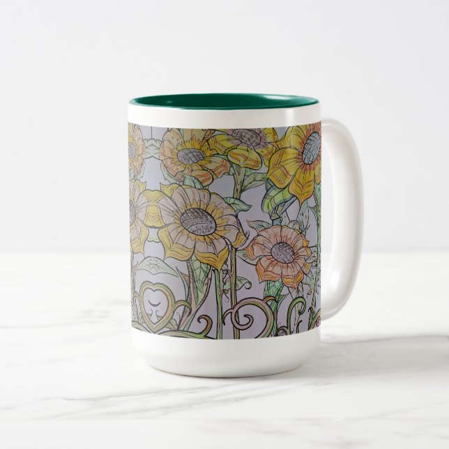 Sunflower Mug (Front Right)