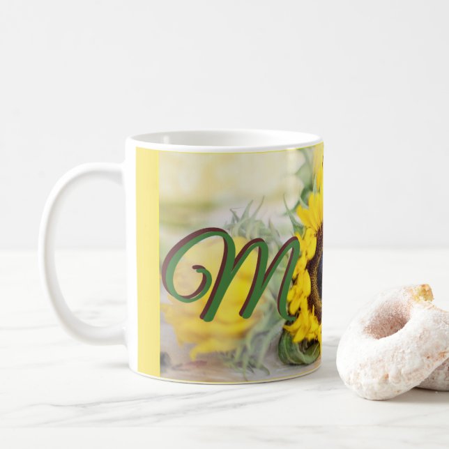 Sunflower Mum Coffee Mug (With Donut)