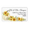 Sunflower Mustard Floral Watercolor White Pumpkin