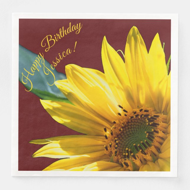 Sunflower Napkin (Front)