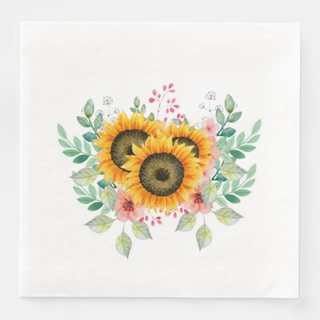Sunflower  napkin (Front)